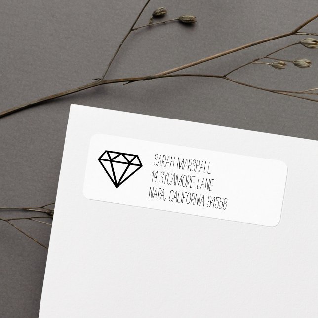 Graphic Diamond Return Address Labels (Creator Uploaded)