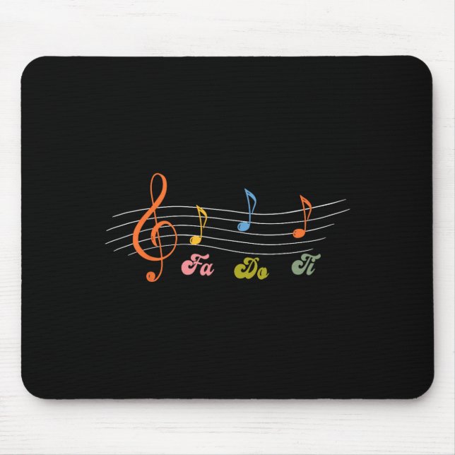 Graphic Do Subtle Musical Fa Ti Mouse Pad (Front)