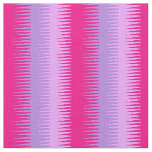 Graphic dogtooth stripe pattern pink purple fabric