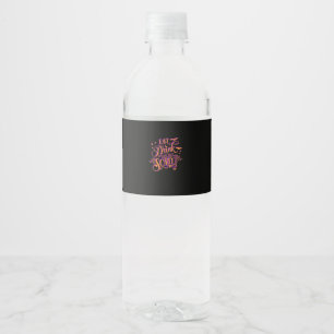 Graphic Eat Drink And Be Scary Halloween Party Fal Water Bottle Label