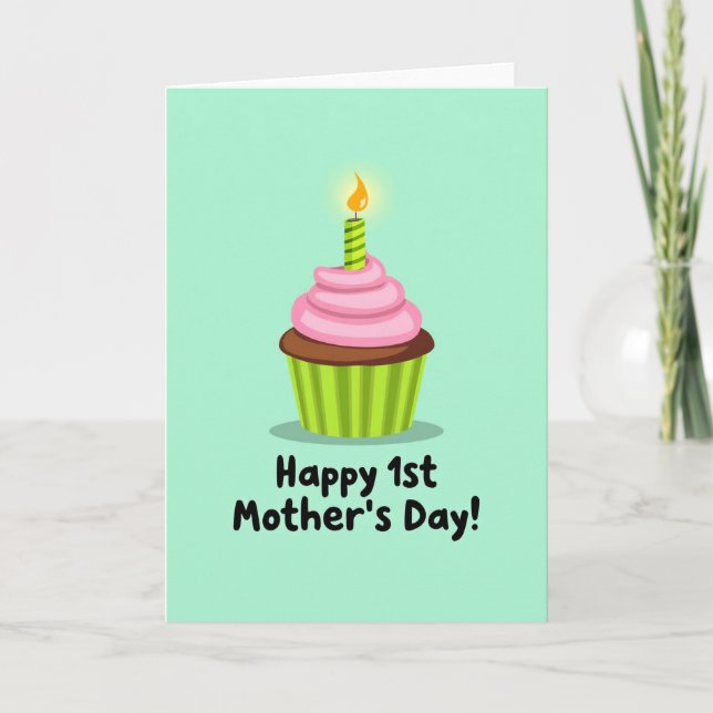 Graphic First Mothers Day Card (Front)
