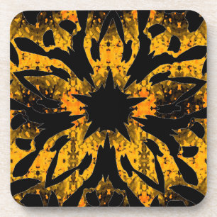 Graphic Flower Coaster