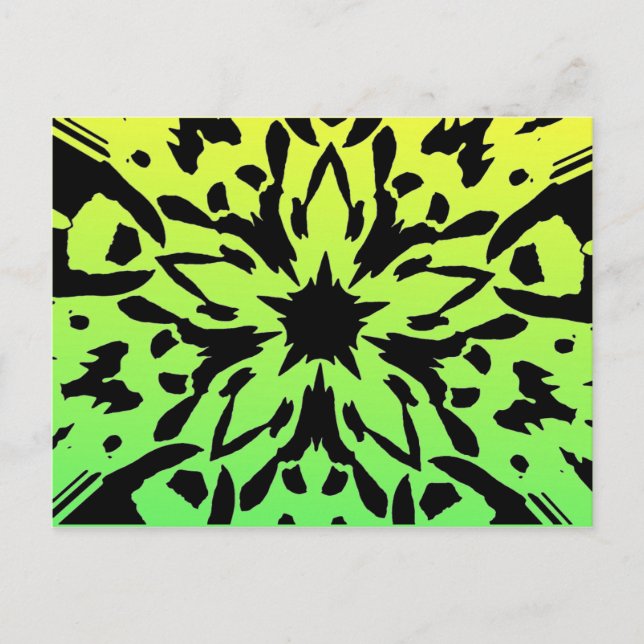 Graphic Flower Postcard (Front)