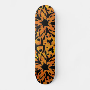 Graphic Flower Skateboard