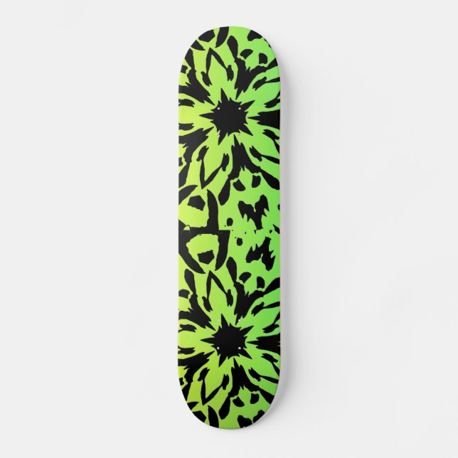 Graphic Flower Skateboard (Front)