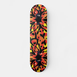 Graphic Flower Skateboard