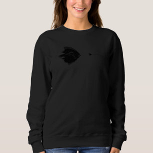 Graphic Fly Fishing Hook Line Fish Flounder Sweatshirt