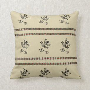 Graphic Frog Throw Pillow