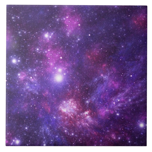 Graphic Galaxy Ceramic Tile (Front)