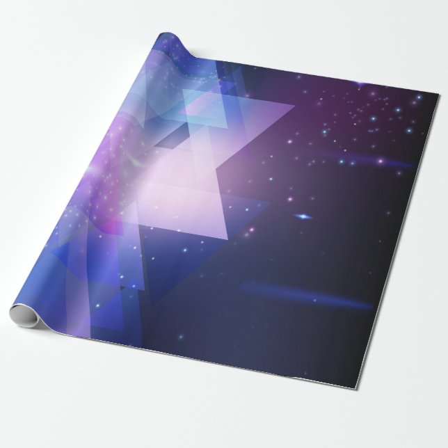 Graphic Galaxy Wrapping Gift Paper (Unrolled)