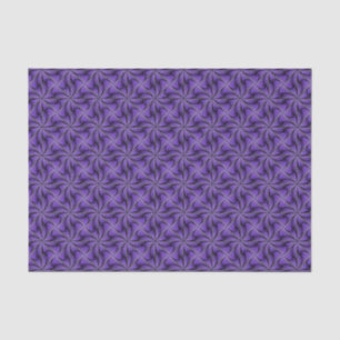 Graphic Geometric 3D Spiral Twist Purple Tissue Paper