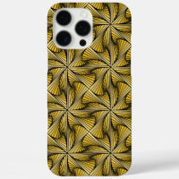 Graphic Geometric 3D Spiral Twist Yellow
