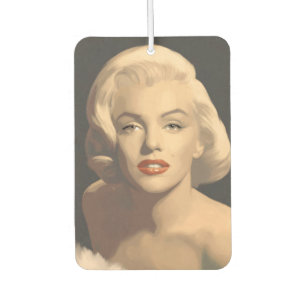 Graphic Grey Marilyn Car Air Freshener