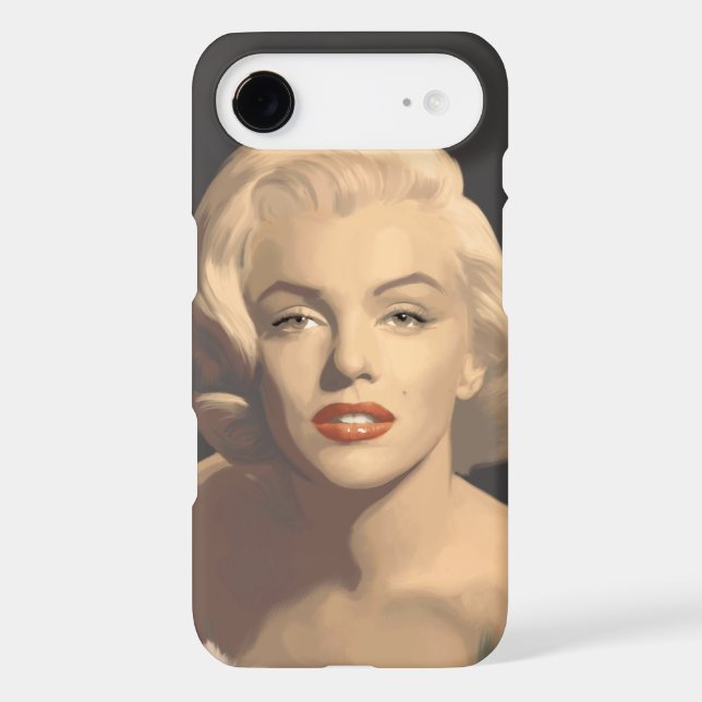 Graphic Grey Marilyn Case-Mate iPhone Case (Back)