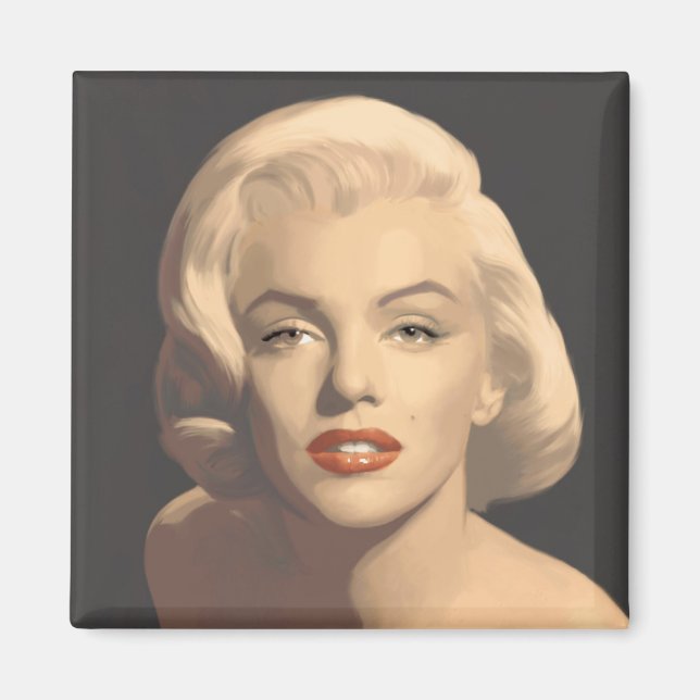 Graphic Grey Marilyn Magnet (Front)