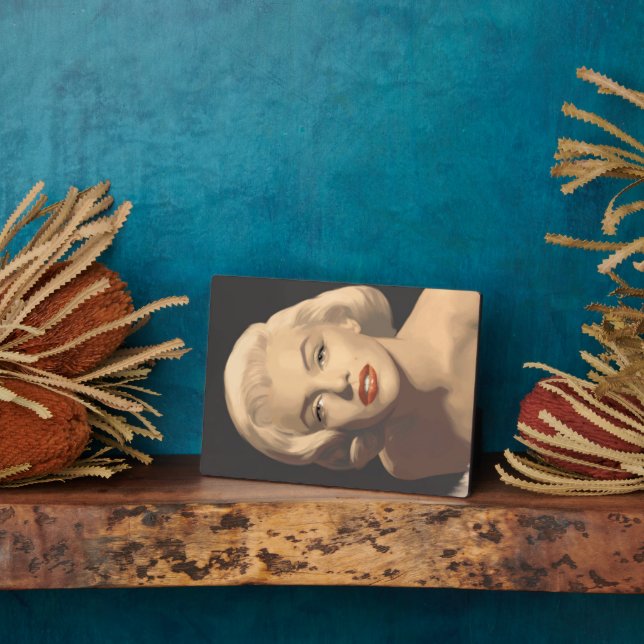 Graphic Grey Marilyn Plaque (Side)