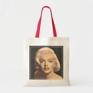Graphic Grey Marilyn Tote Bag