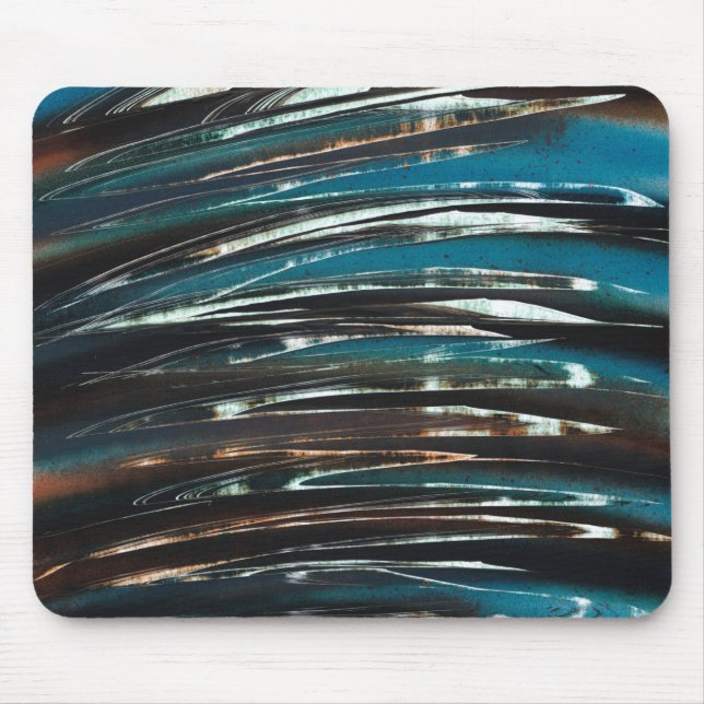 Graphic Grunge Wave Mouse Pad (Front)