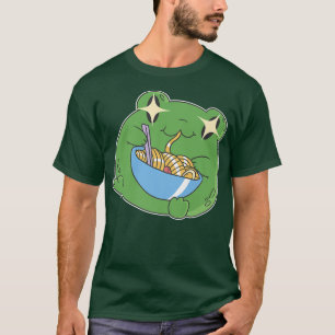 Graphic Harajuku Kawaii Ramen Japanese Cute Frog A T-Shirt