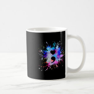 Graphic Heart Semicolon Symbol  Coffee Mug