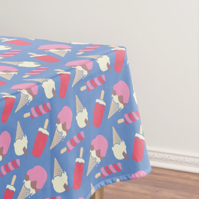 Graphic ice cream and Popsicles tablecloth (In Situ)