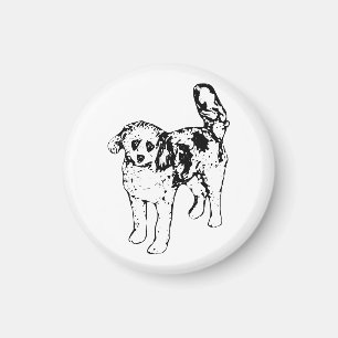 Graphic Ink Dog Adds Festive Cheer to Displays Magnet