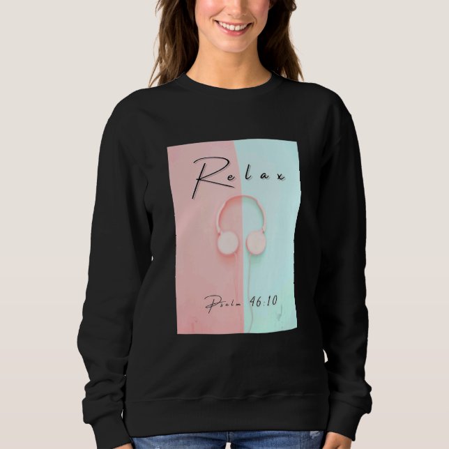 Graphic Inspirational Relax Short Sleeve Comfort Sweatshirt (Front)