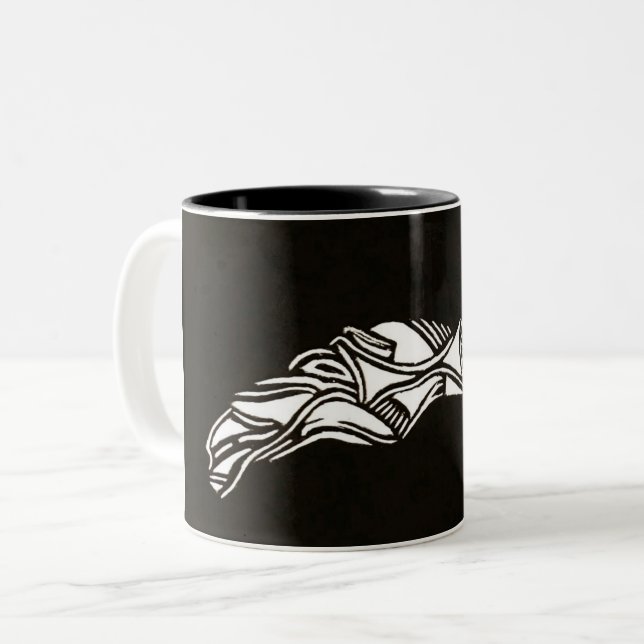 Graphic Line Art Mug (Front Left)