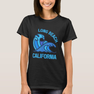 Graphic Long Beach California Pocket Wave Souvenir T-Shirt