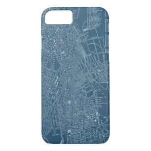 Graphic Map of Boston iPhone 8/7 Case