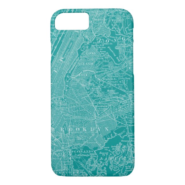 Graphic Map of New York Case-Mate iPhone Case (Back)