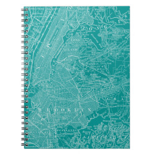 Graphic Map of New York Notebook