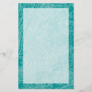 Graphic Map of New York Stationery