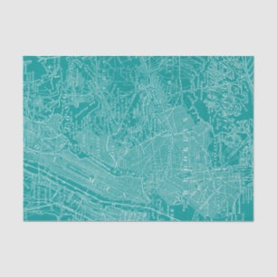 Graphic Map of New York Tissue Paper