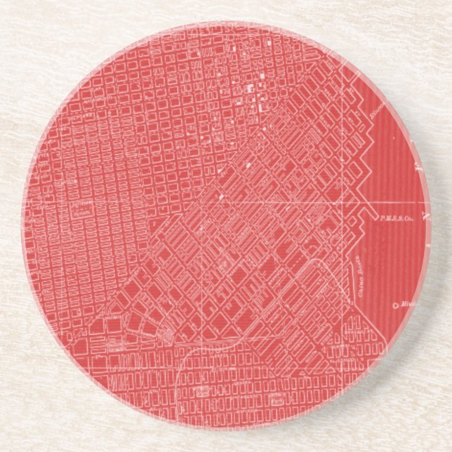 Graphic Map of San Francisco Coaster (Front)