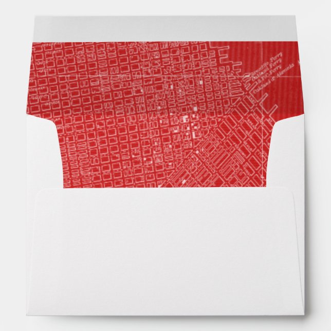 Graphic Map of San Francisco Envelopes (Back (Bottom))