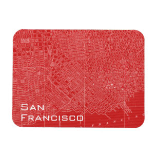Graphic Map of San Francisco Magnet