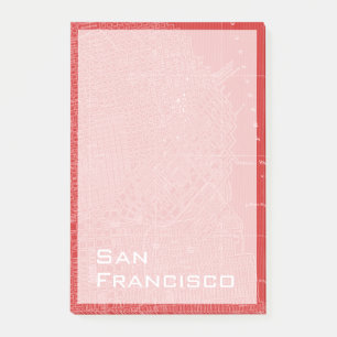 Graphic Map of San Francisco Post-it Notes