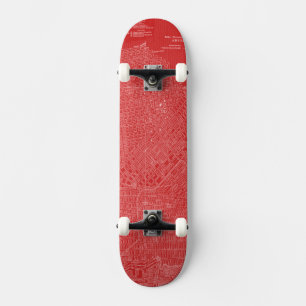 Graphic Map of San Francisco Skateboard