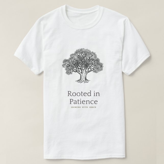 Graphic Nature Tree Roots T-Shirt (Design Front)