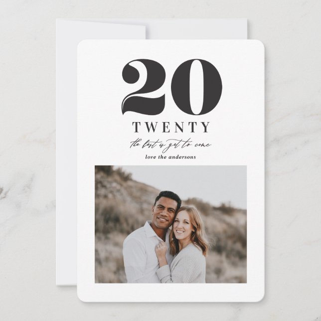 Graphic new year holiday card (Front)