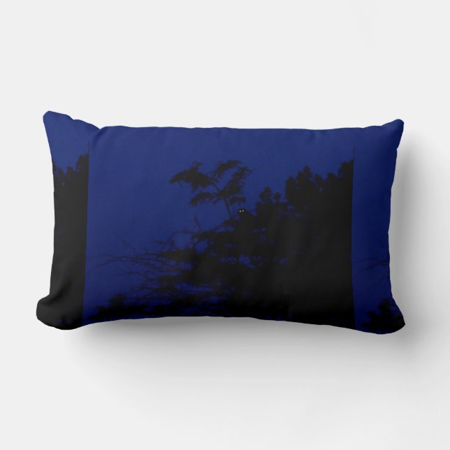 Graphic Night Owl Lumbar Cushion (Front)