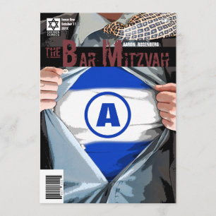 Graphic Novel Bar Mitzvah with Bet Hey Invitation