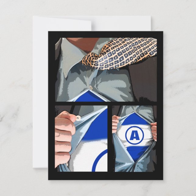 Graphic Novel Birthday Invitation (Front)