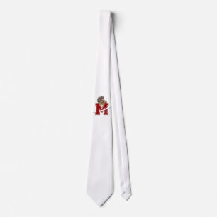 graphic of native red indian on    tie