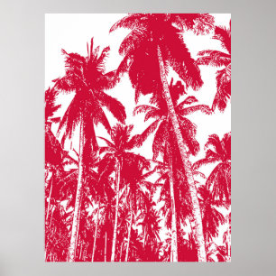 Graphic Palm Trees Design Poster