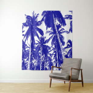 Graphic Palm Trees Design Tapestry