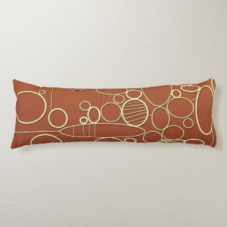 Graphic pattern body cushion