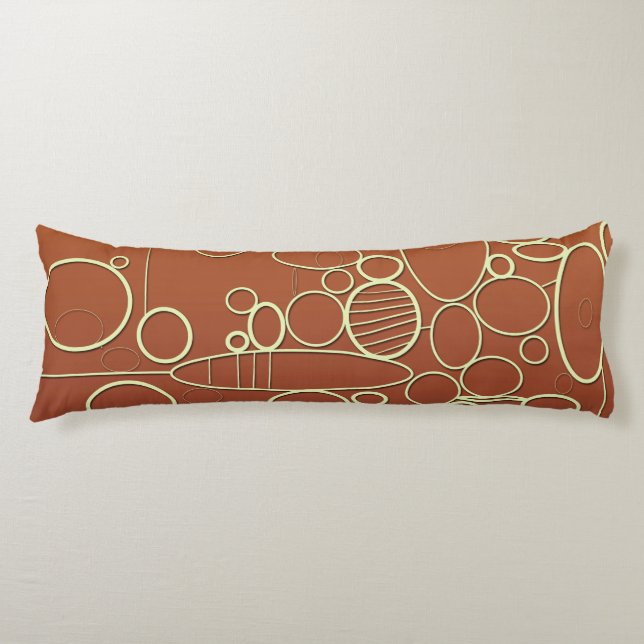 Graphic pattern body cushion (Front)