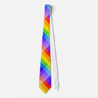 Graphic Pattern in Rainbow Colours. Tie